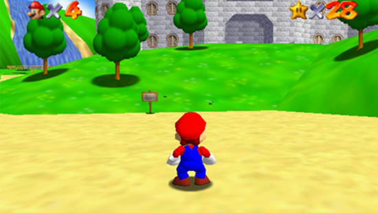 超级马力欧 64游戏图集-篝火营地