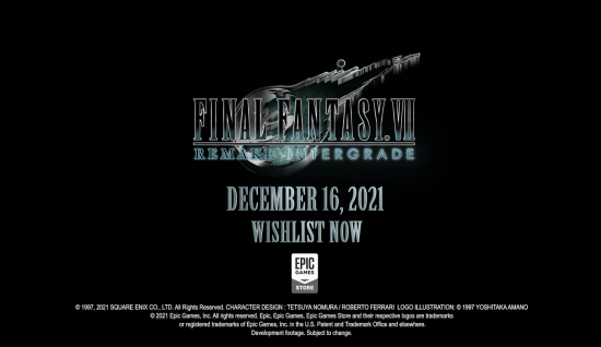 《最终幻想 7 重制过渡版》12 月 16 日登陆 PC 平台