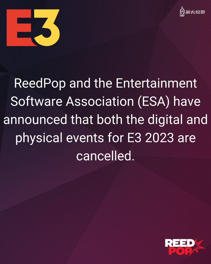 ESA 和 ReedPOP 的联姻刚刚开始就不得不以尴尬收场