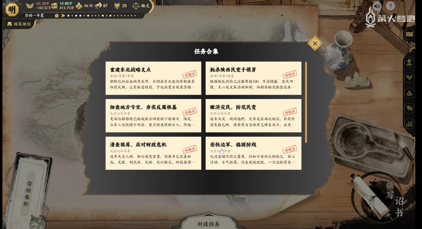 开局就有六大困境亟待解决