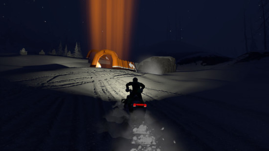 雪地摩托竞速游戏图集-篝火营地