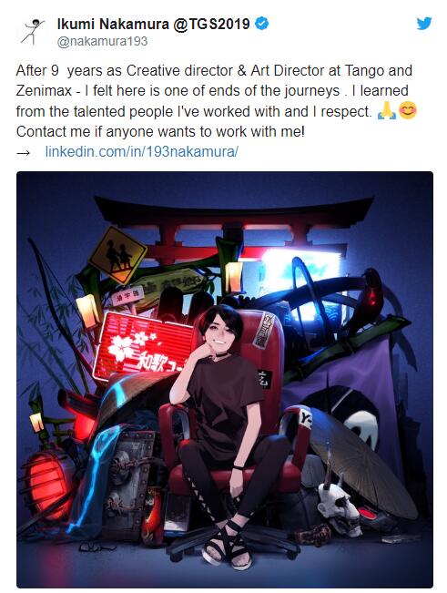《幽灵线：东京》创意总监中村育美宣布辞职