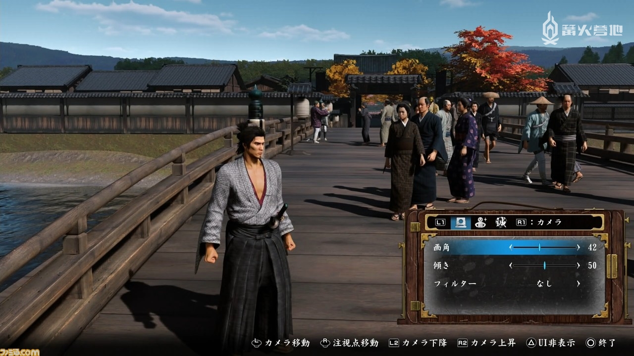 在任何场合都能打开的照相模式，该模式最能体现本作画面的精致程度