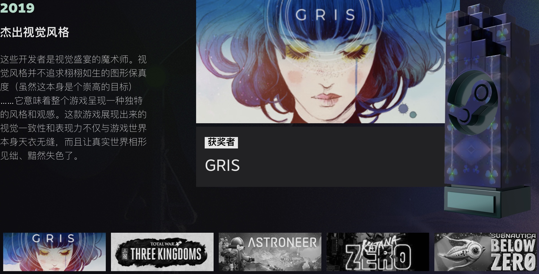 2019 Steam 大奖结果出炉，《只狼》再度胜出