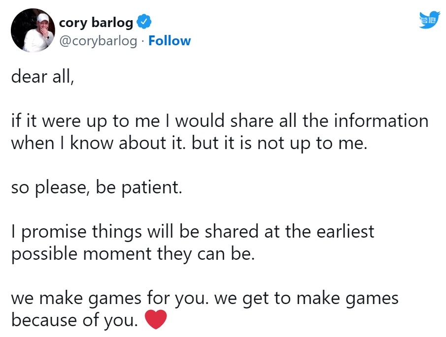 《战神》制作人 Cory Barlog 安抚玩家不要焦躁，「请再耐心一些」