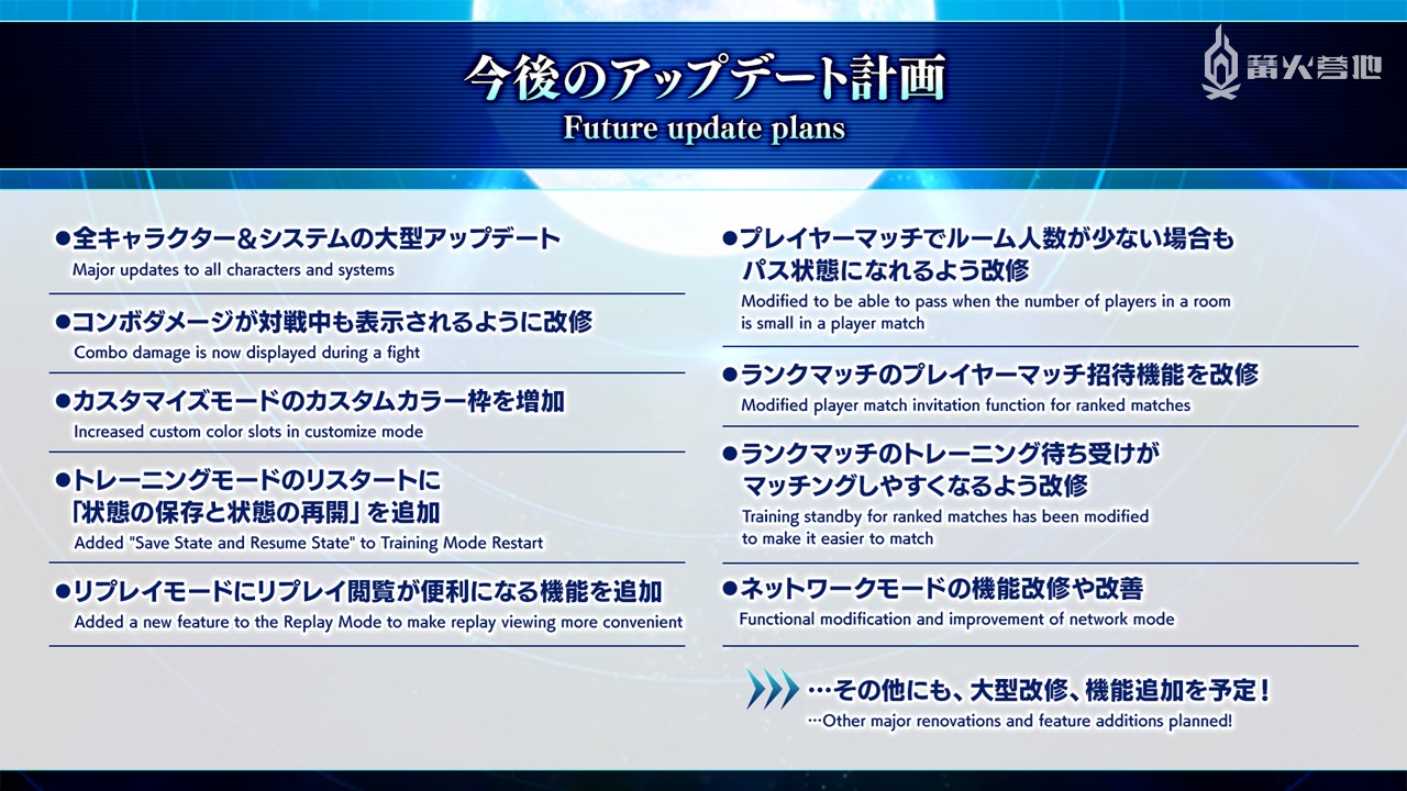 《月姬格斗：Type Lumina》即将更新追加四位可玩角色