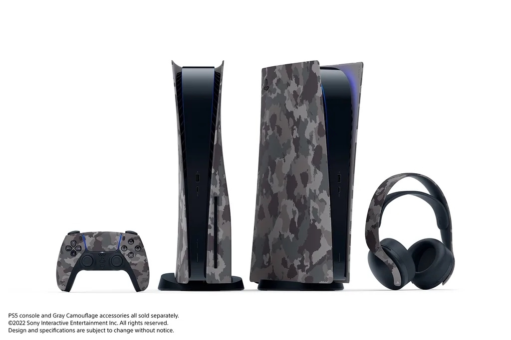 PS5 配件全新配色「深灰迷彩」公布